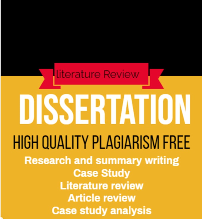 Review your literature and conduct a case study by Freelancertammy Fiverr