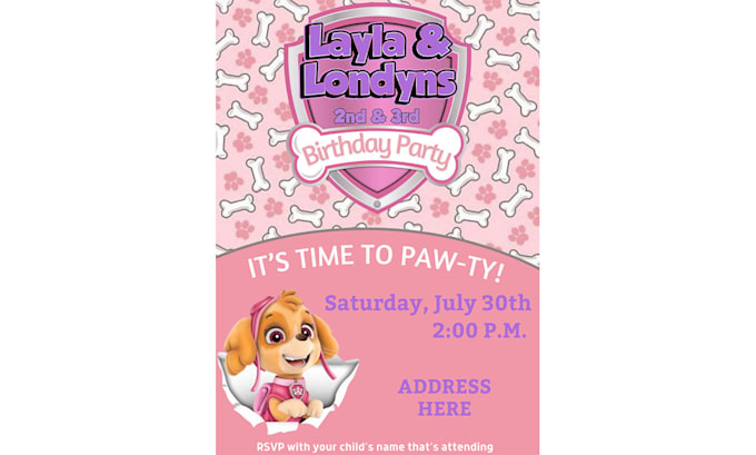 create a unique kids adult birthday flyer for social media