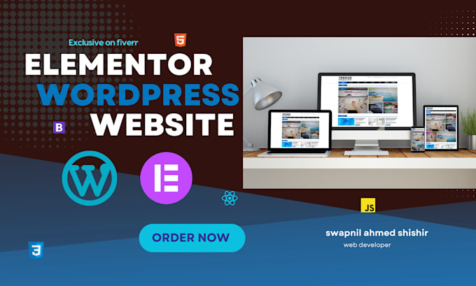 create for landing page website using elementor pro