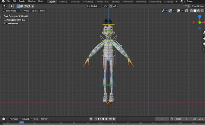 Rig your 3d creature, 3d model in blender in 24 hours by Ayesha ...