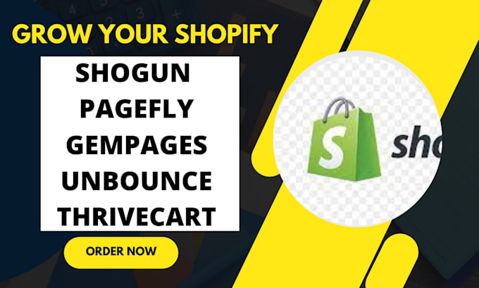 Shopify store sales page design with shogun pagefly unbounce gempages