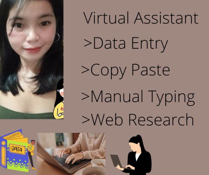 do data entry, copy paste, manual typing, web research