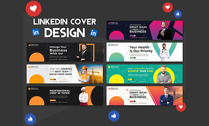 Design professional linkedin banner, header, cover, or ads by Bilelaji ...
