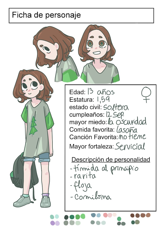 make character designs as requested