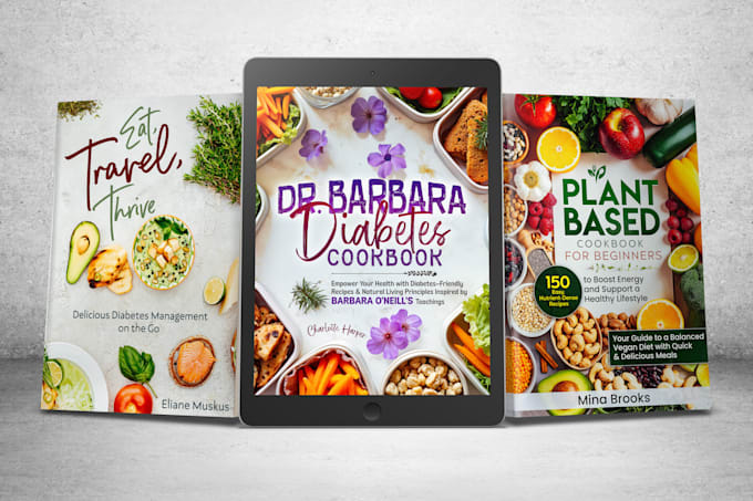 design unique cookbook cover, recipe book, book cover design