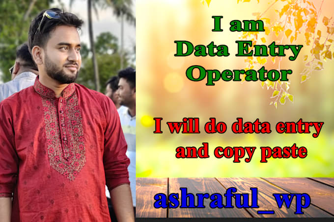 data entry and copy paste