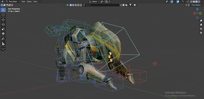 create professional 3d character rigging in blender,  maya animation and games