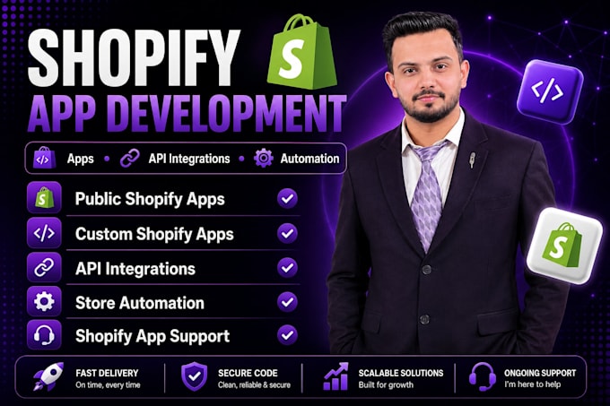 develop shopify apps, API integrations and automation