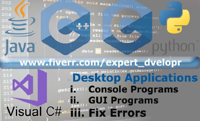 Develop java, python, cpp, c and c sharp programs by Expert_dvelopr ...