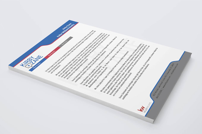 design creative and professional letterhead