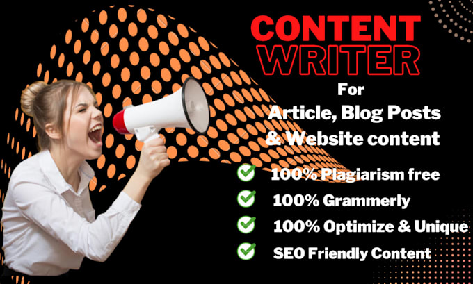 write blog posts and bulk SEO articles of 1500 words