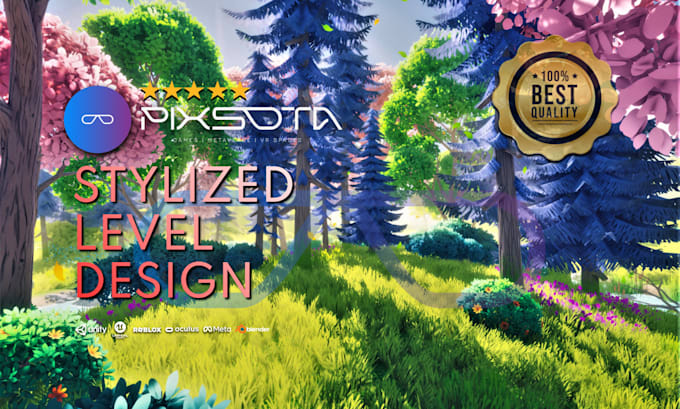 design stylized 3d game environment in unity 3d