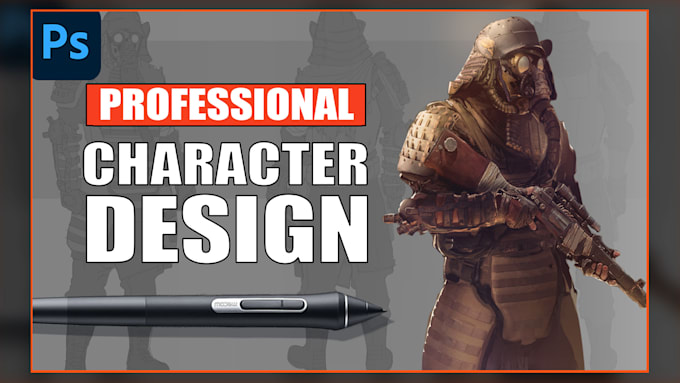 make a character design concept art