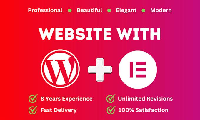 Design or redesign wordpress website using elementor pro by Yeasin_mia ...