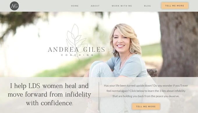 build life coaching website, life coach, consulting website,