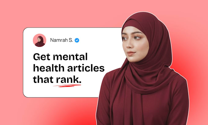 write SEO optimized mental health articles and blog posts