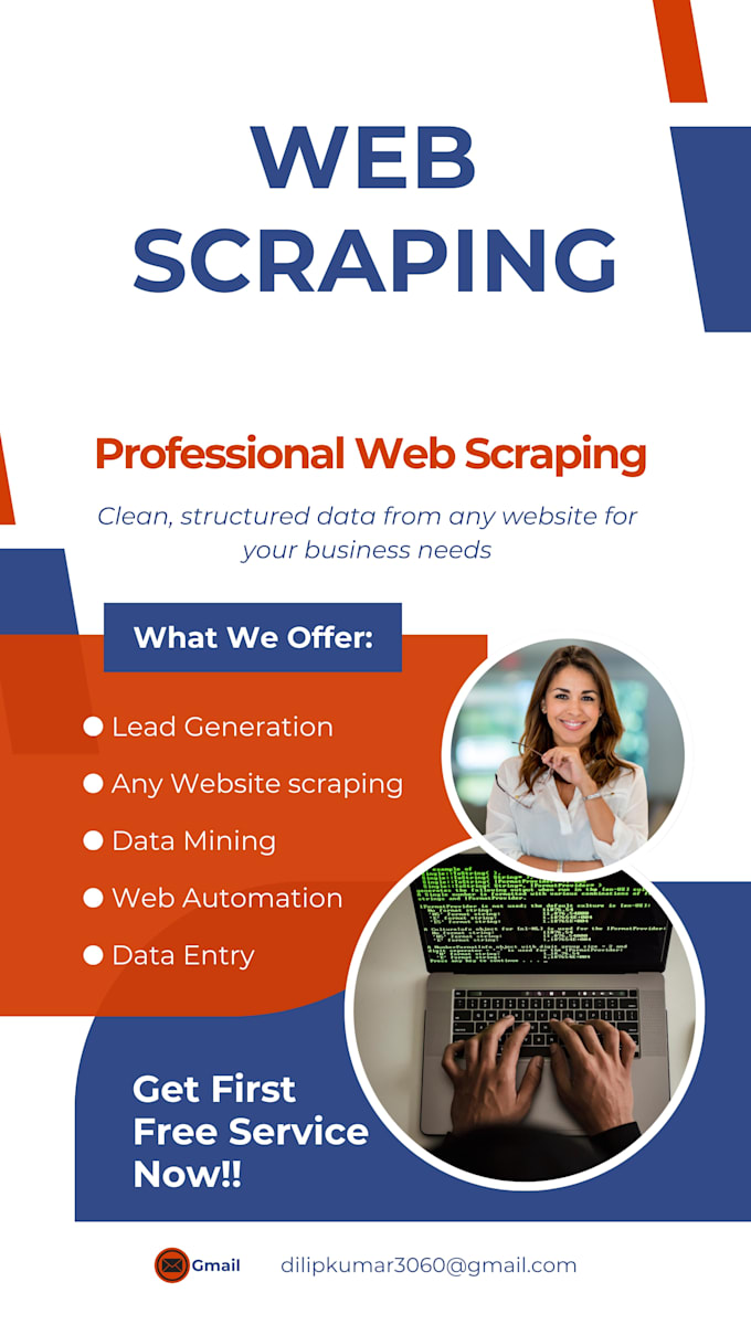 1 day free web scrape any website