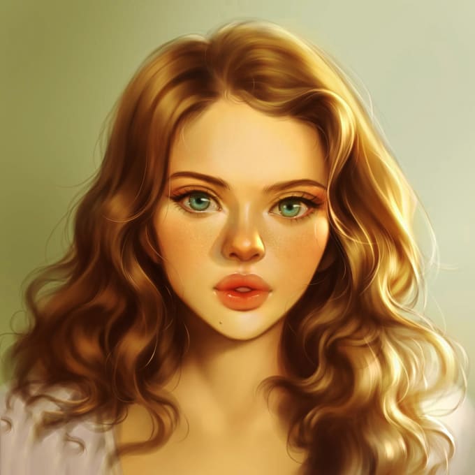 Make a digital art portrait in realistic or anime style by Phocanestraa ...