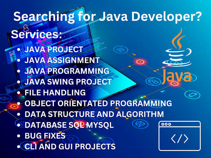 Do your java programming task projects debugging by Asghar232 | Fiverr