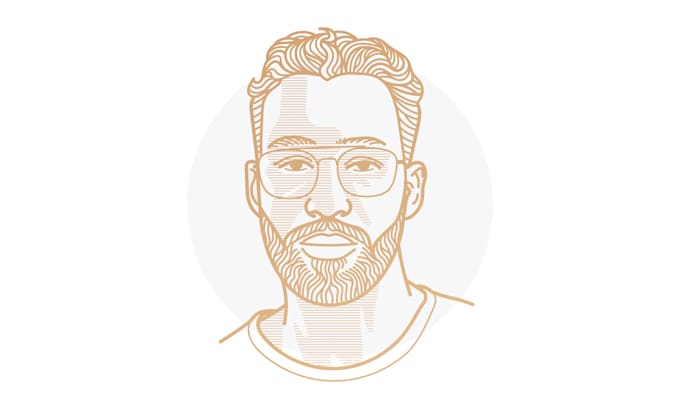 draw your profile photo as vector with minimal technique
