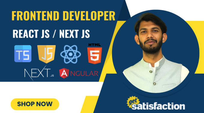Do front end web development with react js next js javascript by ...