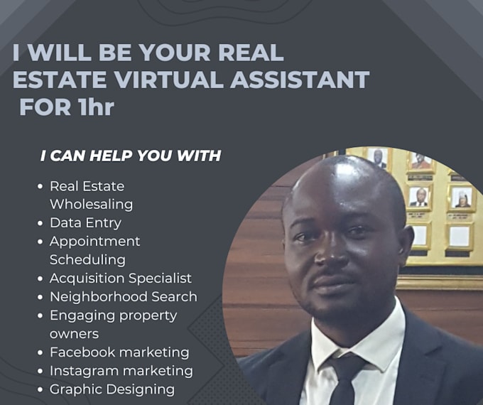 be your real estate, virtual assistant for 1hr or more