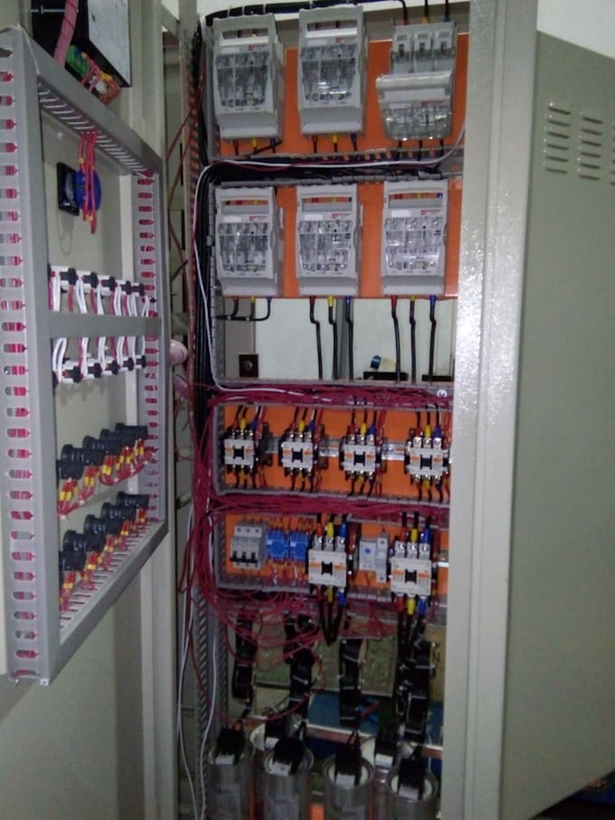 do control and schematic diagram for electrical panel board