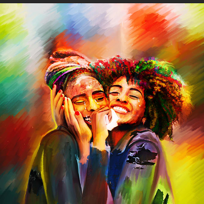 Create surreal abstract acrylic art for you by Oildesign01 Fiverr