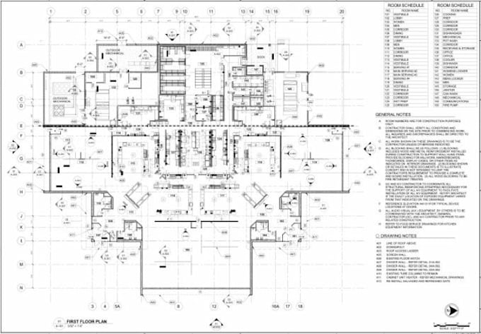 draft architectural house plan and photorealistic renderings