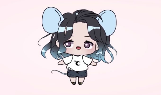 create a chibi style vtuber character just for you