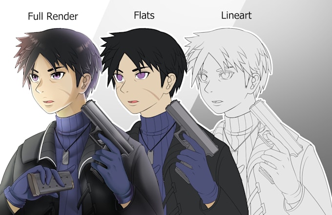 do anime or cartoon character illustration