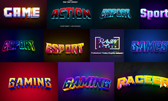design professional unique 3d logo with a free 3d animation