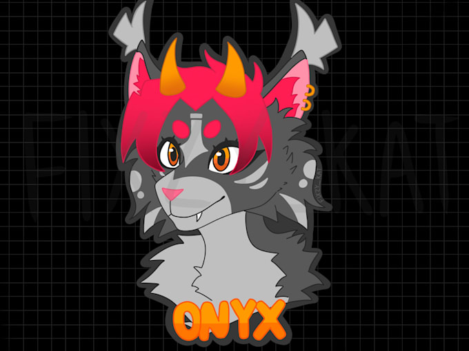 draw your unique vibrant furry headshot or icon