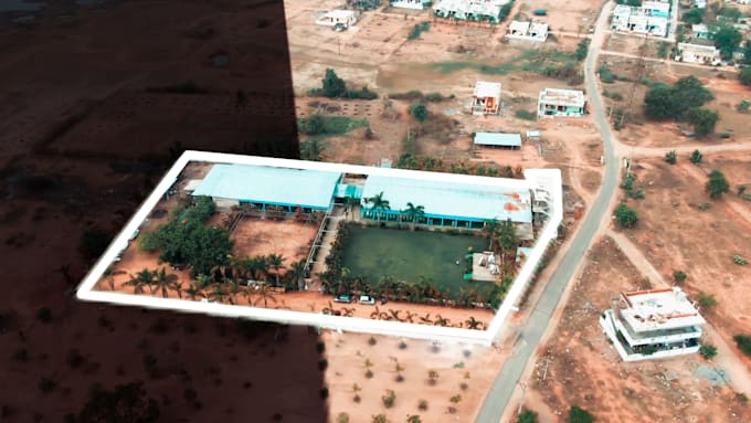 do real estate drone video editing with motion graphics