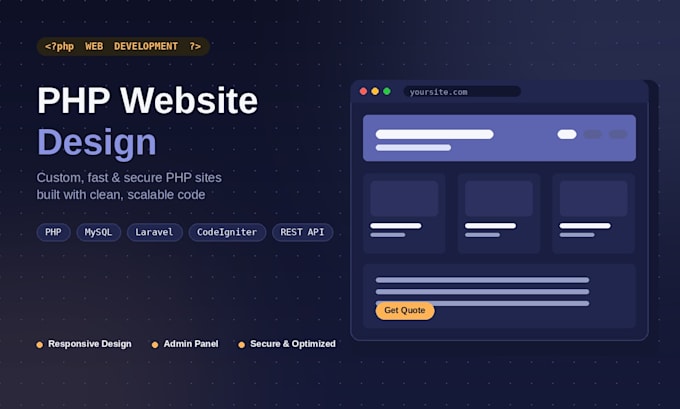 create a PHP website