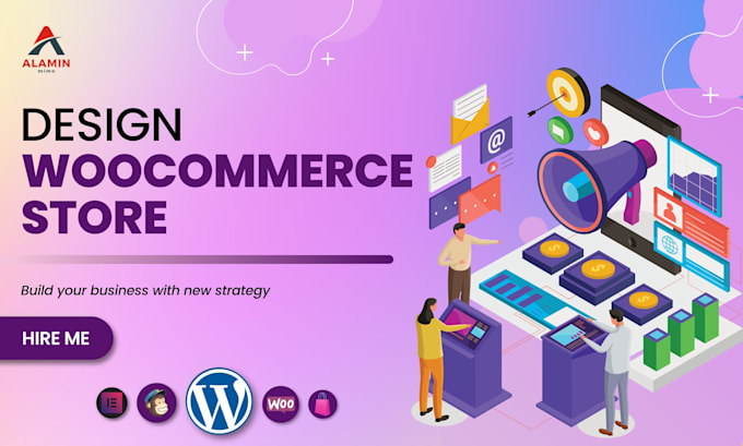 design woocommerce store wordpress website or ecommerce website by woodmart