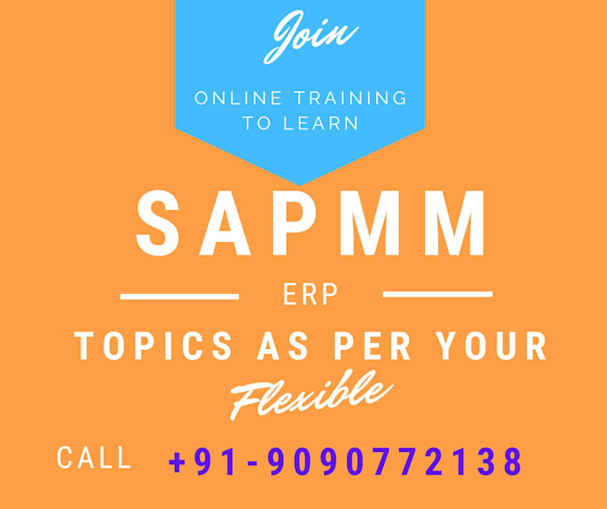 provide online training one topic in sap mm