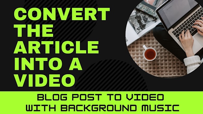 convert article, text, or script to video with a voiceover