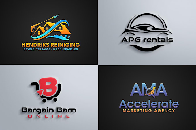 do versatile minimalist luxury initial business logo design