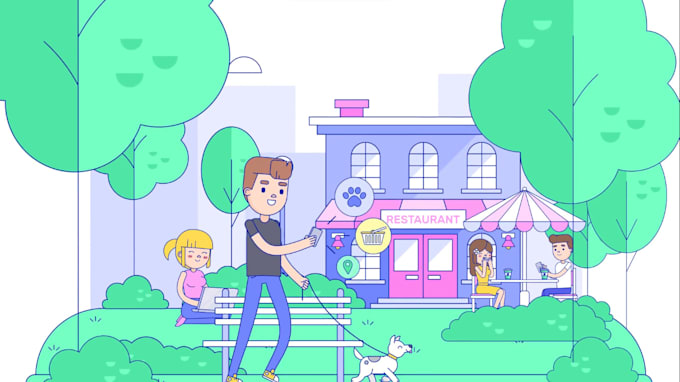 create 2d animated explainer video with voice over