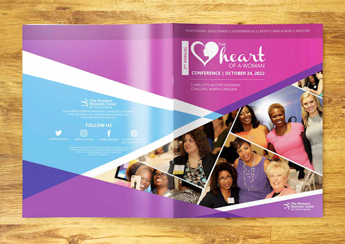design a bifold, trifold brochure, booklet, program design