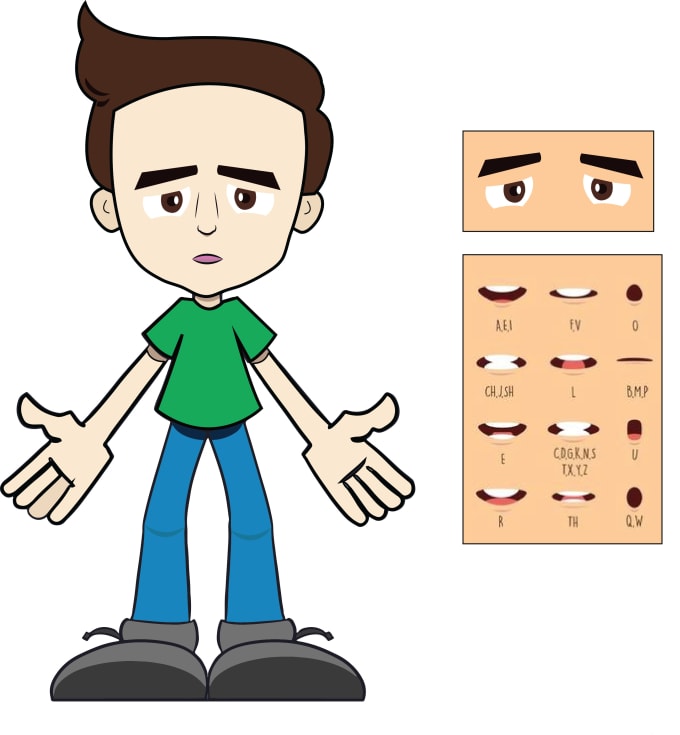 2d character design for animation by Atifmirza368 | Fiverr