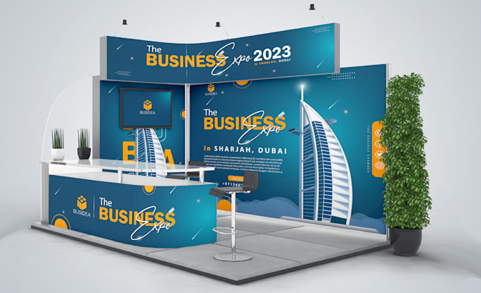 design trade show banner, booth, step and repeat banner