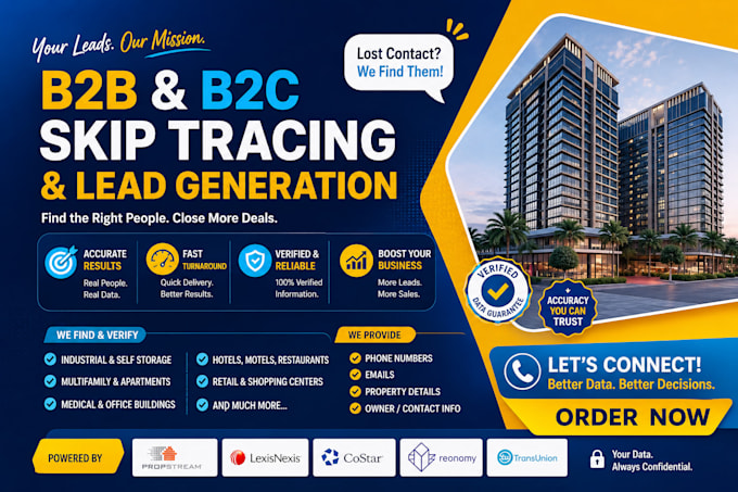 do b2b and b2c skip tracing and lead generation