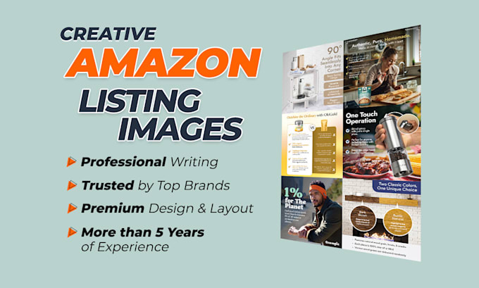 design amazon or shopify listing images