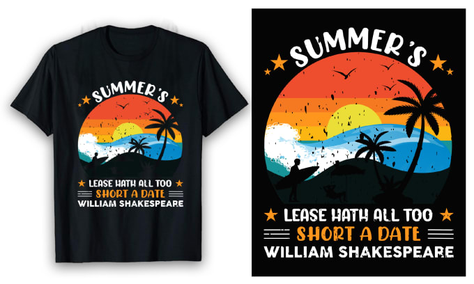 Do custom t shirt design for your business in 24 hours by