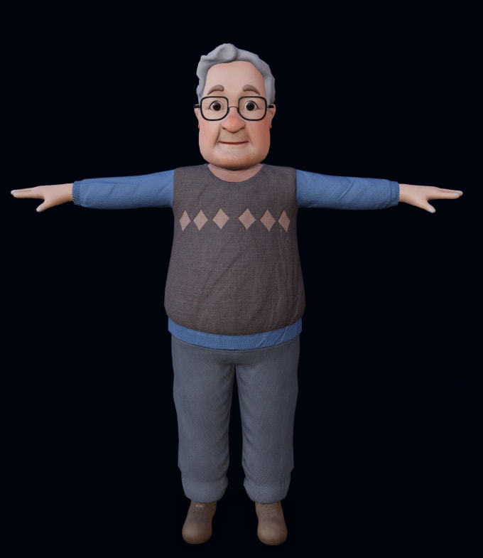 do toon characters low poly high poly