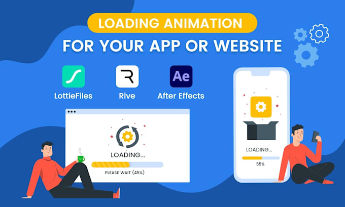 Make preloading animation and loading animation for website and mobile ...
