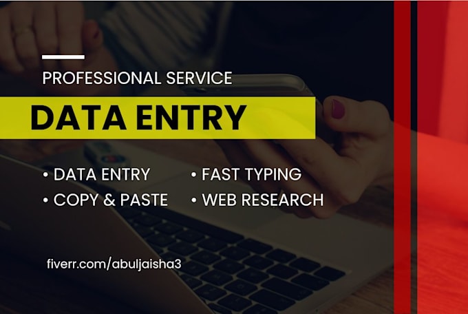 Do data entry, copy paste, web research and typing works by Abuljaisha3 ...