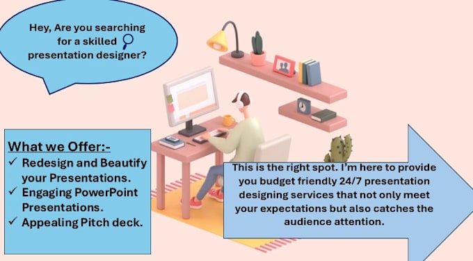 create impressive eyecatching presentations within 24 hrs